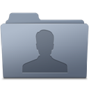 Users Folder Graphite icon